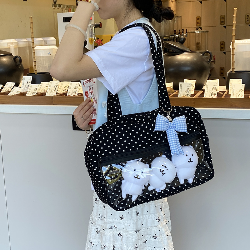 Luxury Japanese Bags Brands - レディースショルダーバッグシンプルな無地多用途日本アニメ Kpop トートバッグ大容量の高級ブランドの新しいハンドバッグ女の子のための