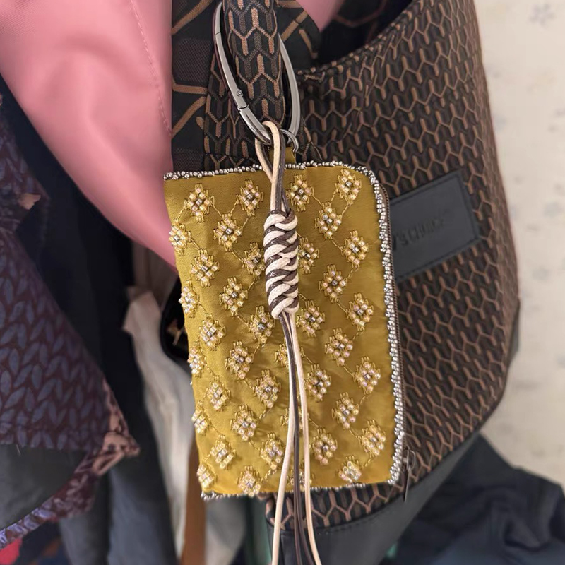 Luxury Bags With Zipper - ミニアクセサリーチャームバッグ レディース 高級デザイナーハンドバッグ 財布 2026年新作 ポリエステル製