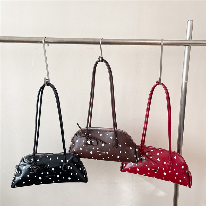 Luxury Bags That Are Affordable - 新しい PU スターズボウジッパースイートバッグ絶妙な質感のファッションショルダーバッグ 2026 高品質手頃な価格の高級サッチェルバッグ