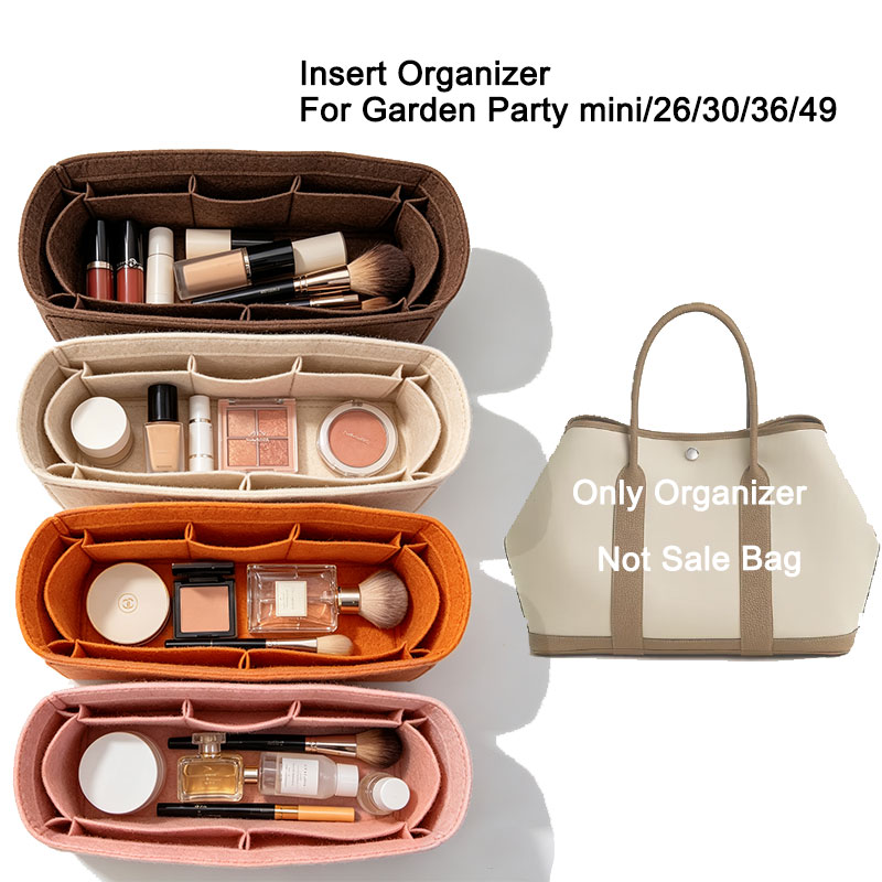 Luxury Bags Hermes - 高級バッグアクセサリーインナーオーガナイザー H ガーデンパーティー用 23/26/30/36 トート財布インサートポータブルバッグインバッグ収納ライナーポーチ