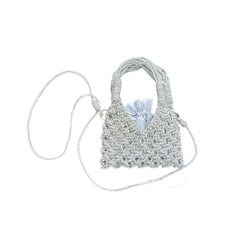 Luxury Bags Trend 2025 - 2025年 スパークリングダイヤモンドライトラグジュアリー クロスボディファッションバッグ 新作 ハンドメイド ダイヤモンド織りバッグ