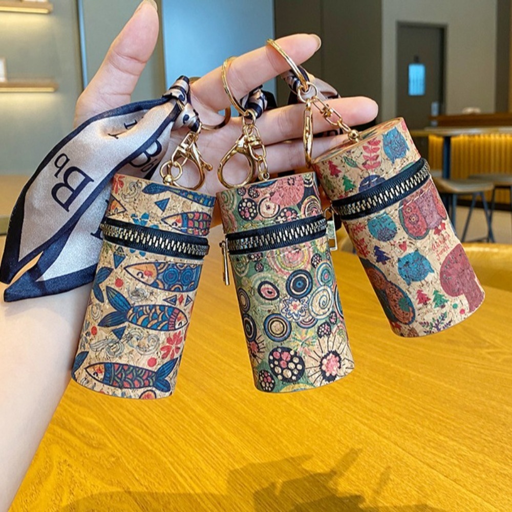 Luxury Bags Old Money - コンパクトなPUミニリップスティックバッグ、ポータブルなオールドマネースタイルキーバッグ、ヴィンテージ風ライトラグジュアリープリントコインパース、ユニバーサル