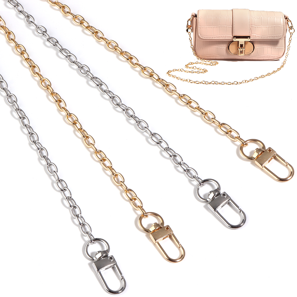 Shoulder Bag Slouchy - 20/40/80/120 センチメートル金属アルミバッグチェーンショルダーベルト交換バッグストラップ女性のための手作り延長チェーンバッグアクセサリー