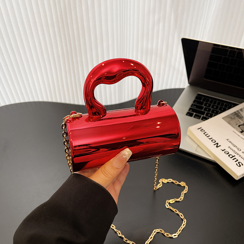 Luxury Bags That Are Affordable - アクリルソリッドカラーチェーンハスプクロスボディバッグ2026新作ニッチデザインセンスバッグ手頃な価格の高級多用途クロスボディバッグ