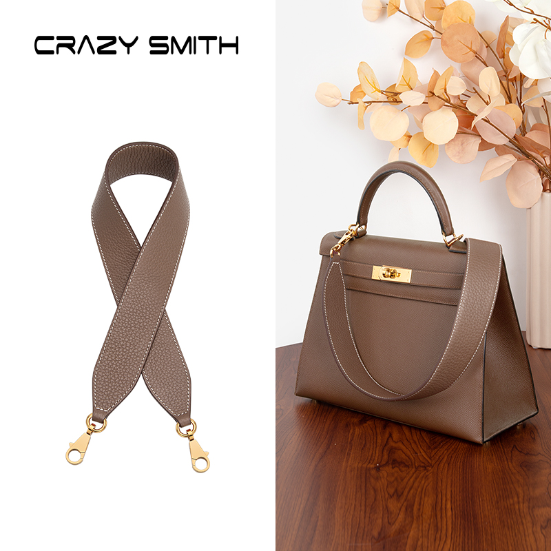 Luxury Bags Hermes - CRAZYSMITH 本革 高級バッグストラップ エルメス ケリー アンダーアーム