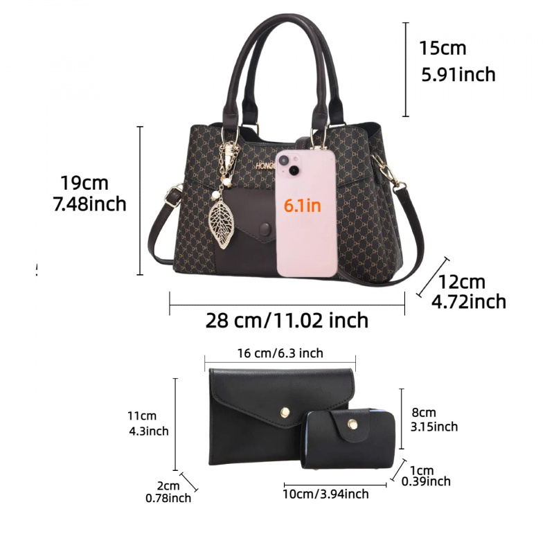 高級感のある質感の大型通勤用トートバッグ、カラーブロックデザ - Luxury Bags With Zipper のレビューと価格
