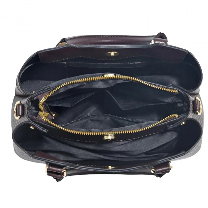 高級感のある質感の大型通勤用トートバッグ、カラーブロックデザ - Luxury Bags With Zipper のレビューと価格