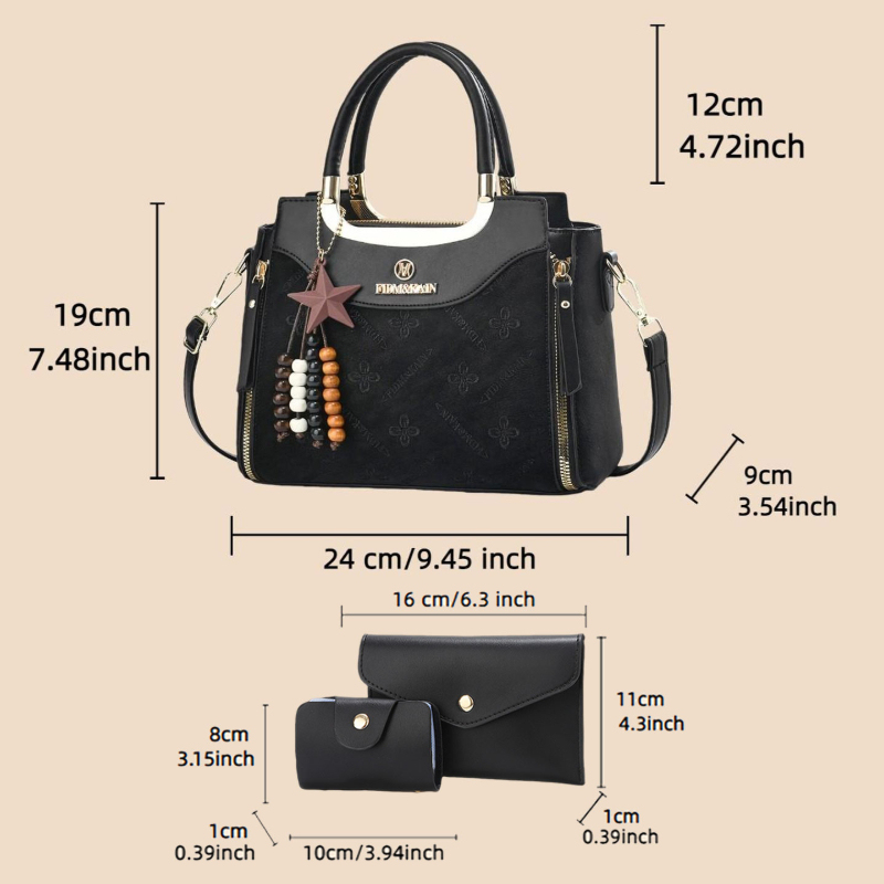 スタイリッシュな女性用ハンドバッグ、無地、高級感、大容量、カ - Luxury Bags With Zipper のレビューと価格