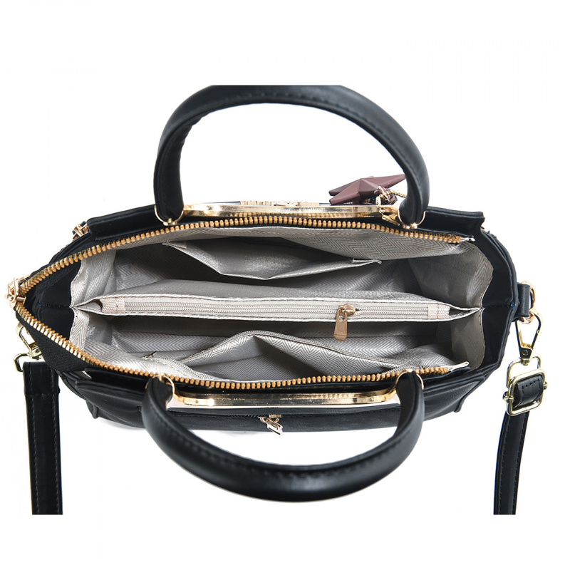スタイリッシュな女性用ハンドバッグ、無地、高級感、大容量、カ - Luxury Bags With Zipper のレビューと価格