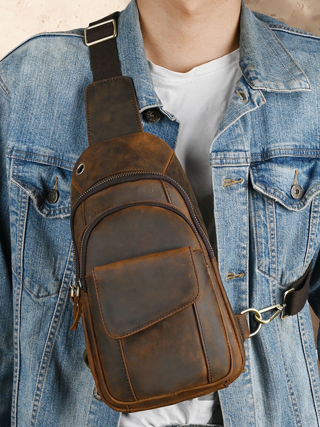 デザイナー高級多機能男性チェストバッグ大容量アウトドア男性ス - Luxury Bags With Zipper のレビューと価格