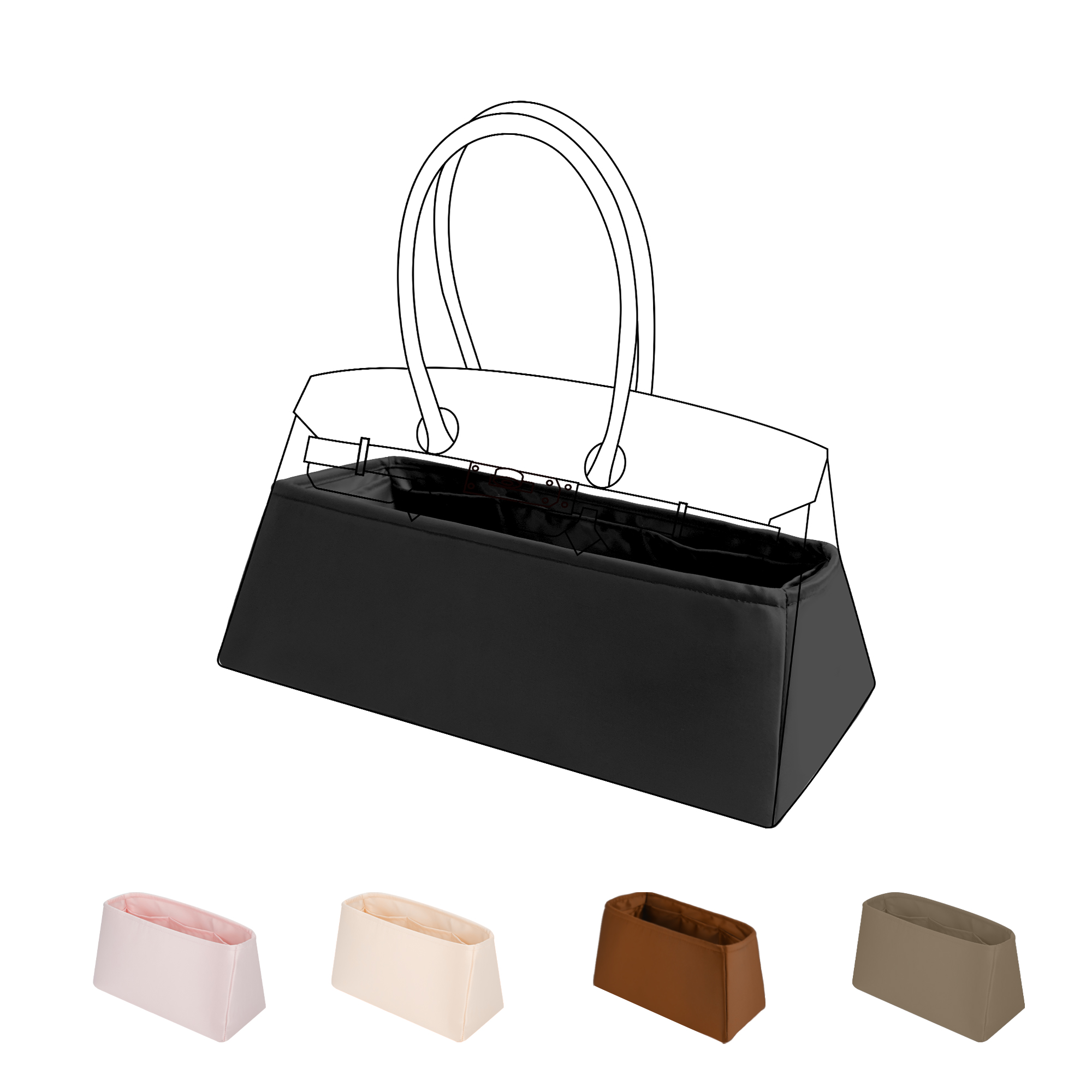 DGAZ シルク製財布オーガナイザーインサートはエルメスのシ - Luxury Bags Hermes のレビューと価格