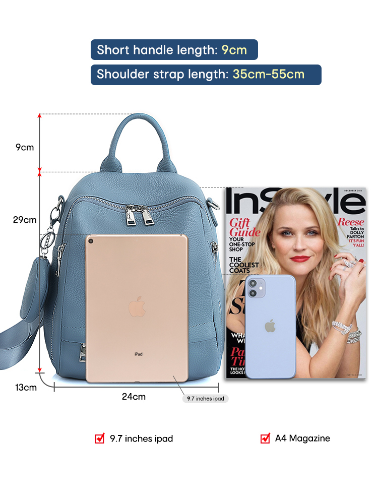 Zency レディース 本革バックパック 高品質スクールバッ - Shoulder Bag Slouchy のレビューと価格