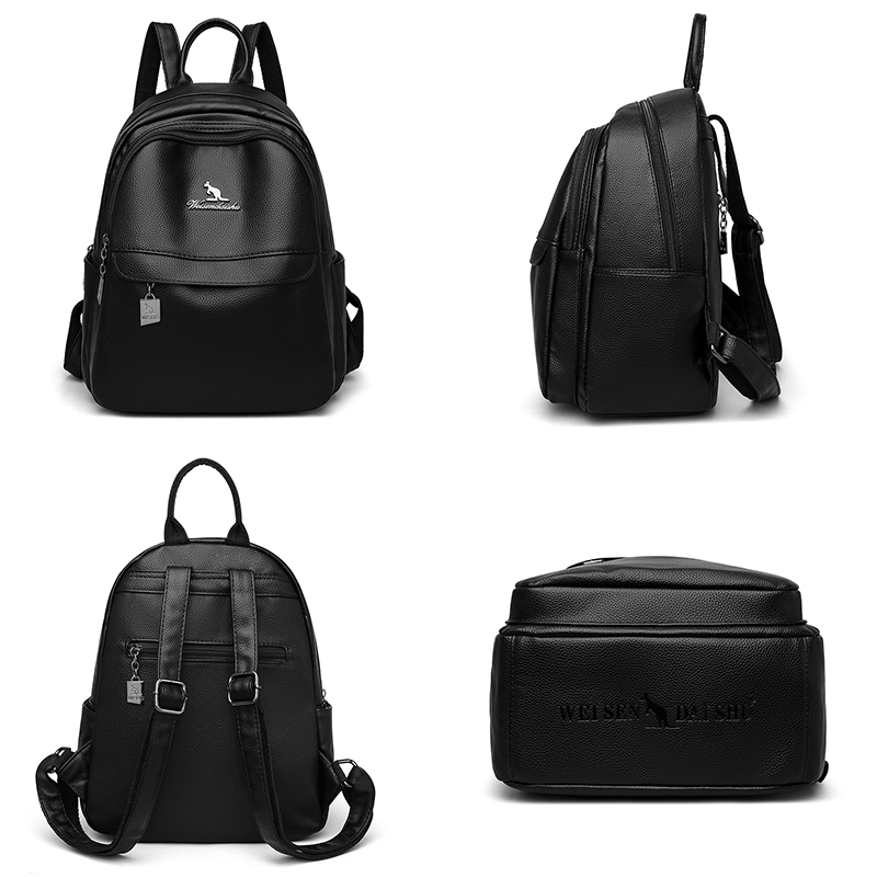 2024 新しい女性のショルダーバッグ高品質レザーバックパッ - Luxury Bags With Zipper のレビューと価格