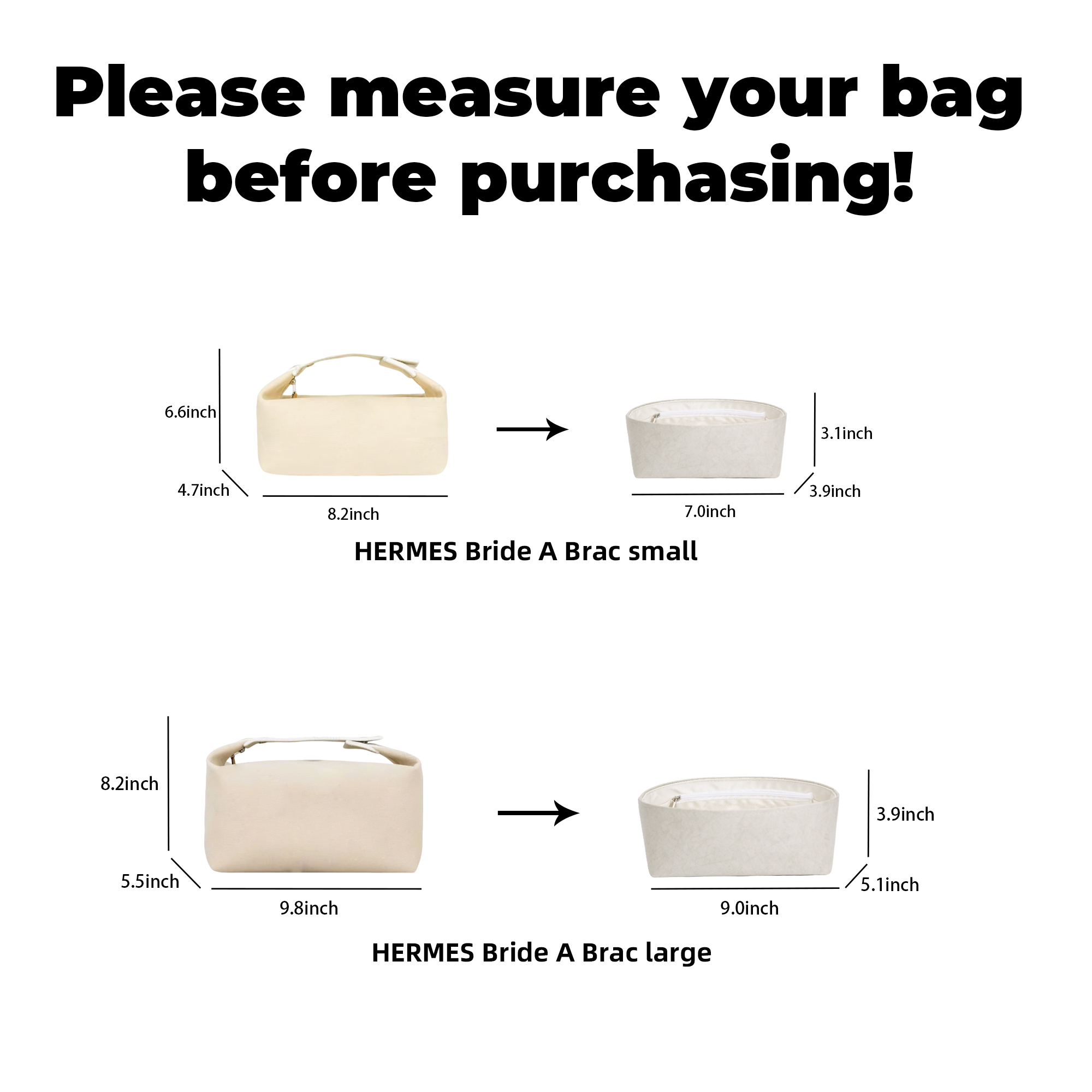 DGAZ 軽量財布オーガナイザーインサート、エルメス・ブライ - Luxury Bags Hermes のレビューと価格