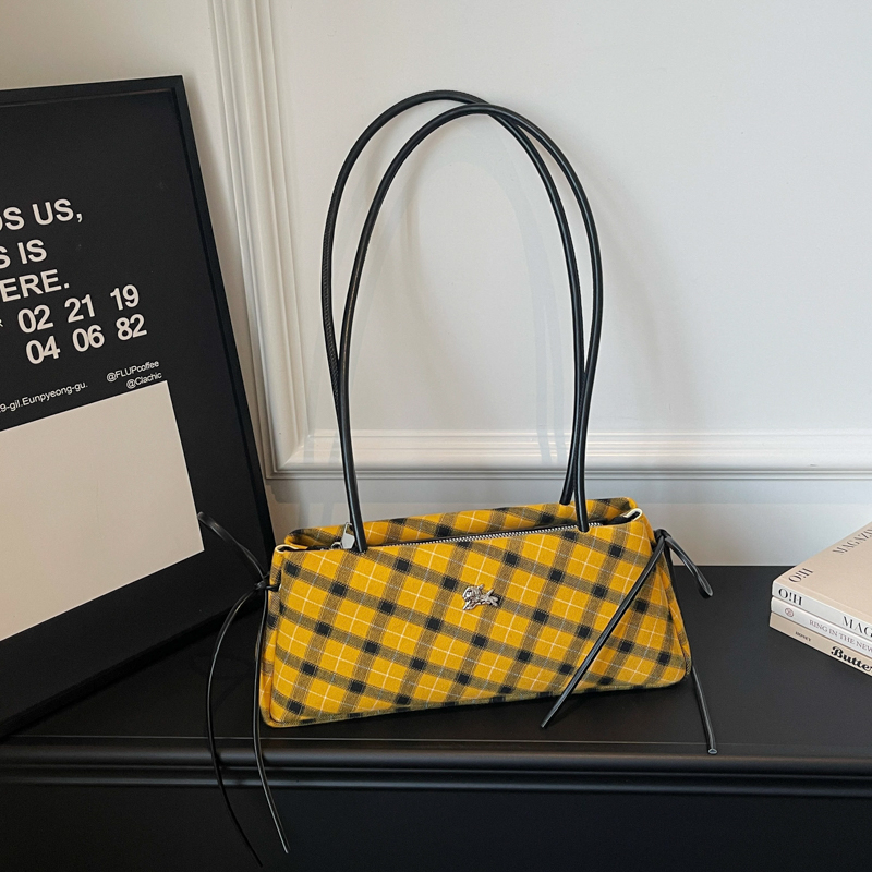 ファッションマイクロファイバーストライプ格子柄ジッパーボウハ - Luxury Bags That Are Affordable のレビューと価格
