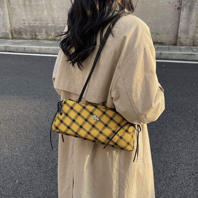 ファッションマイクロファイバーストライプチェック柄ジッパーボ - Luxury Bags That Are Affordable のレビューと価格
