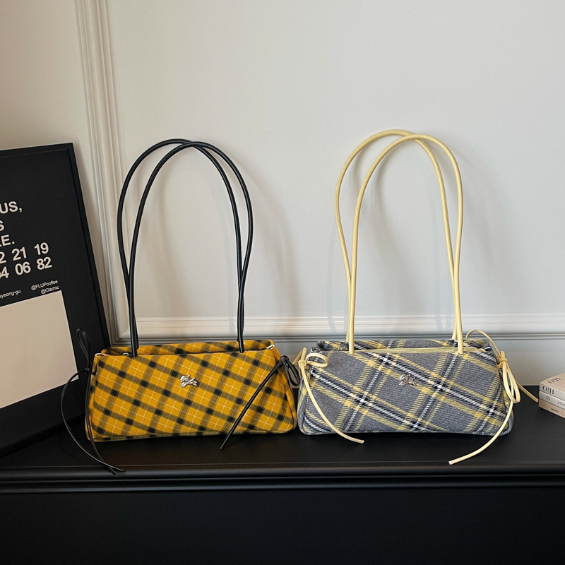 ファッションマイクロファイバーストライプチェック柄ジッパーボ - Luxury Bags That Are Affordable のレビューと価格