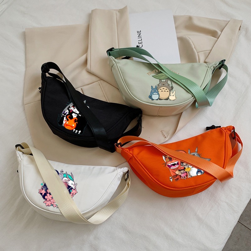 トトロクロスボディバッグ女性用かわいい漫画アニメパターンプリ - Shoulder Bag Slouchy のレビューと価格
