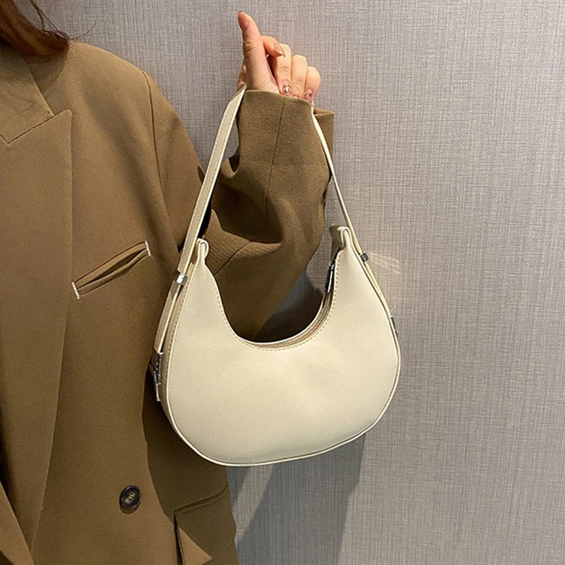 女性用脇の下バッグ 高級PUレザーショルダーバッグ 小さなク - Luxury Bags Online のレビューと価格