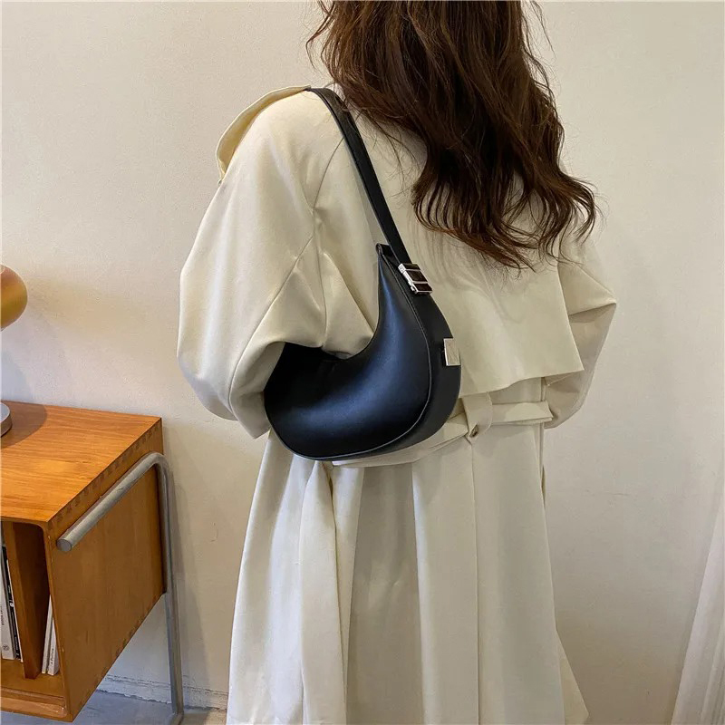 女性用脇の下バッグ 高級PUレザーショルダーバッグ 小さなク - Luxury Bags Online のレビューと価格