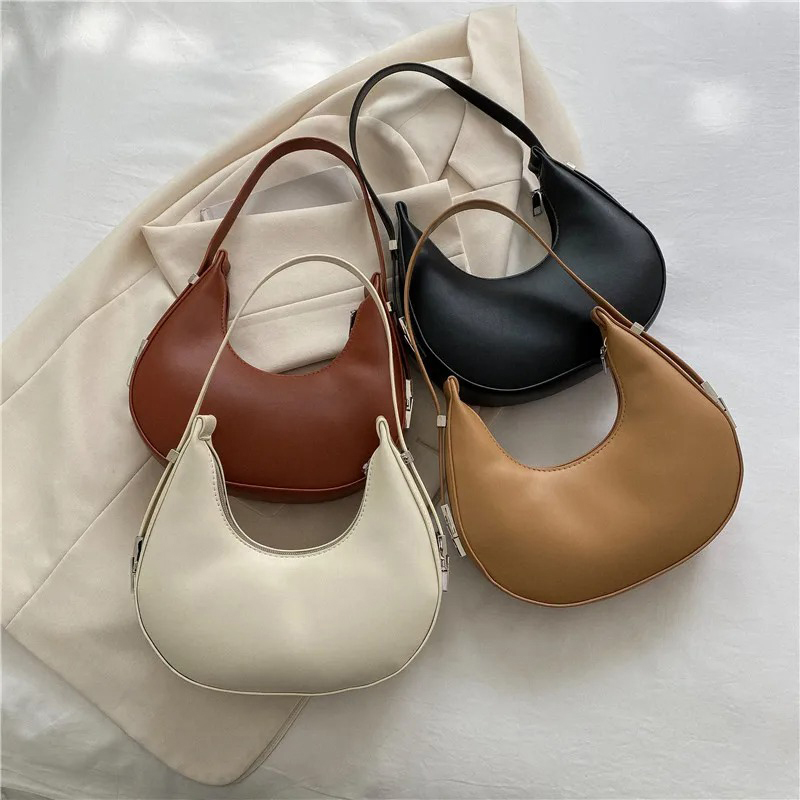 女性用脇の下バッグ 高級PUレザーショルダーバッグ 小さなク - Luxury Bags Online のレビューと価格