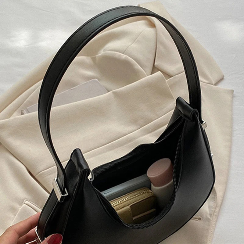 女性用脇の下バッグ 高級PUレザーショルダーバッグ 小さなク - Luxury Bags Online のレビューと価格