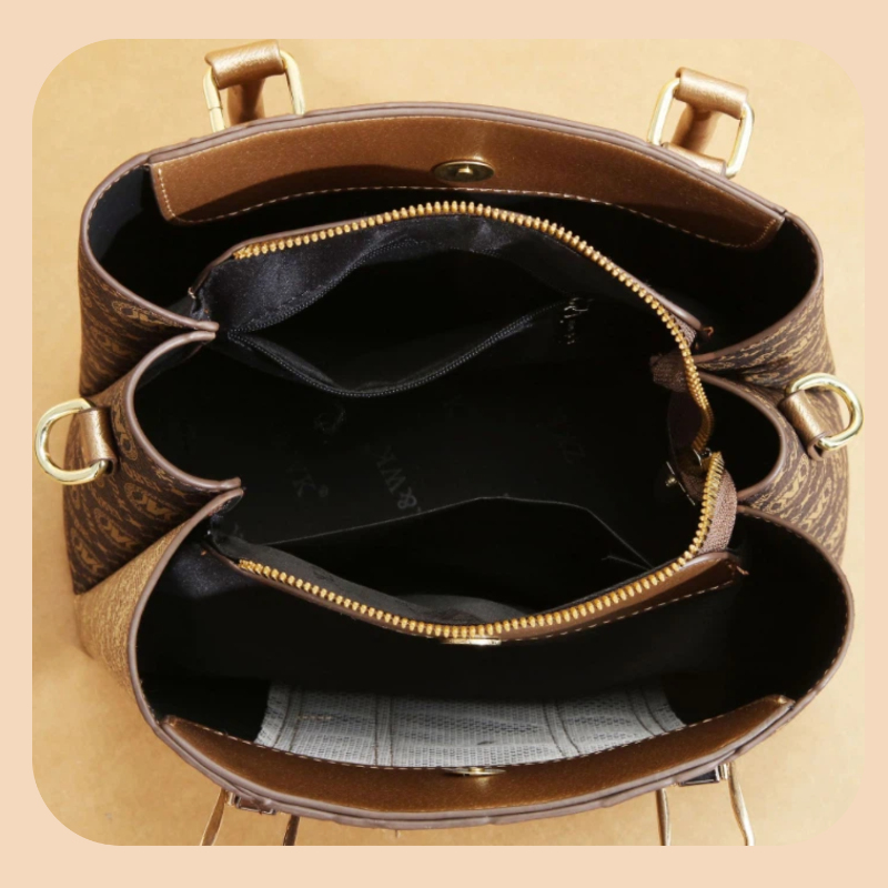 3点セットの女性用ハンドバッグ、スプライスデザイン、軽量高級 - Luxury Bags With Zipper のレビューと価格