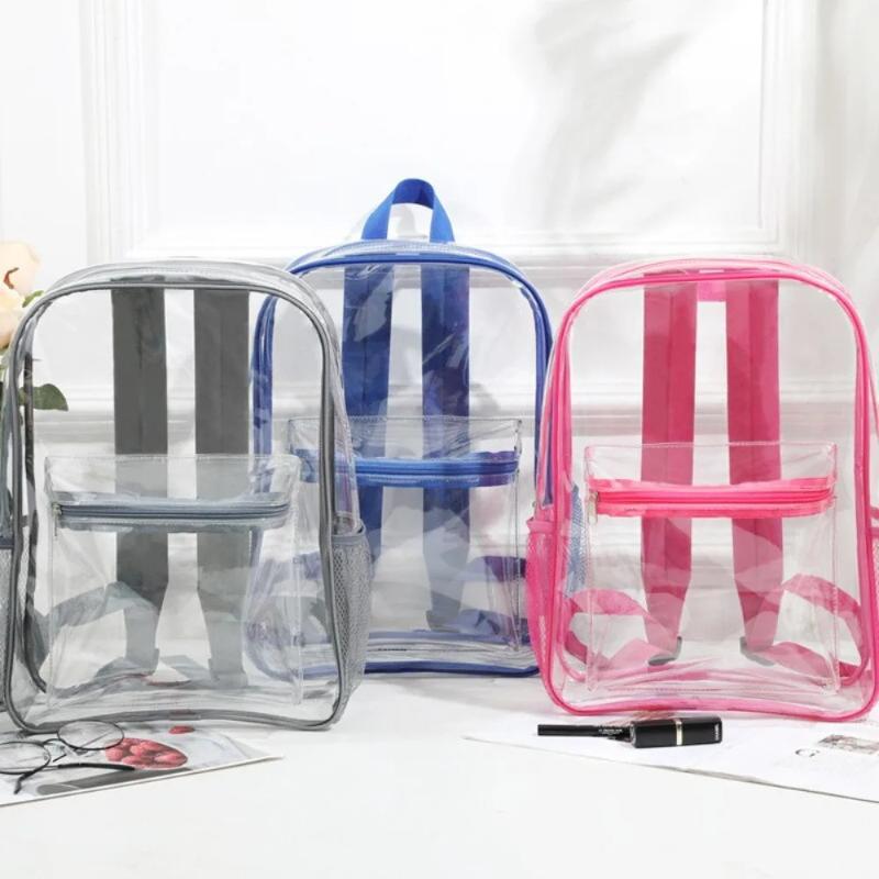 トラベルビジュアルバックパック大容量防水ショルダーバッグ透明 - Shoulder Bag Slouchy のレビューと価格