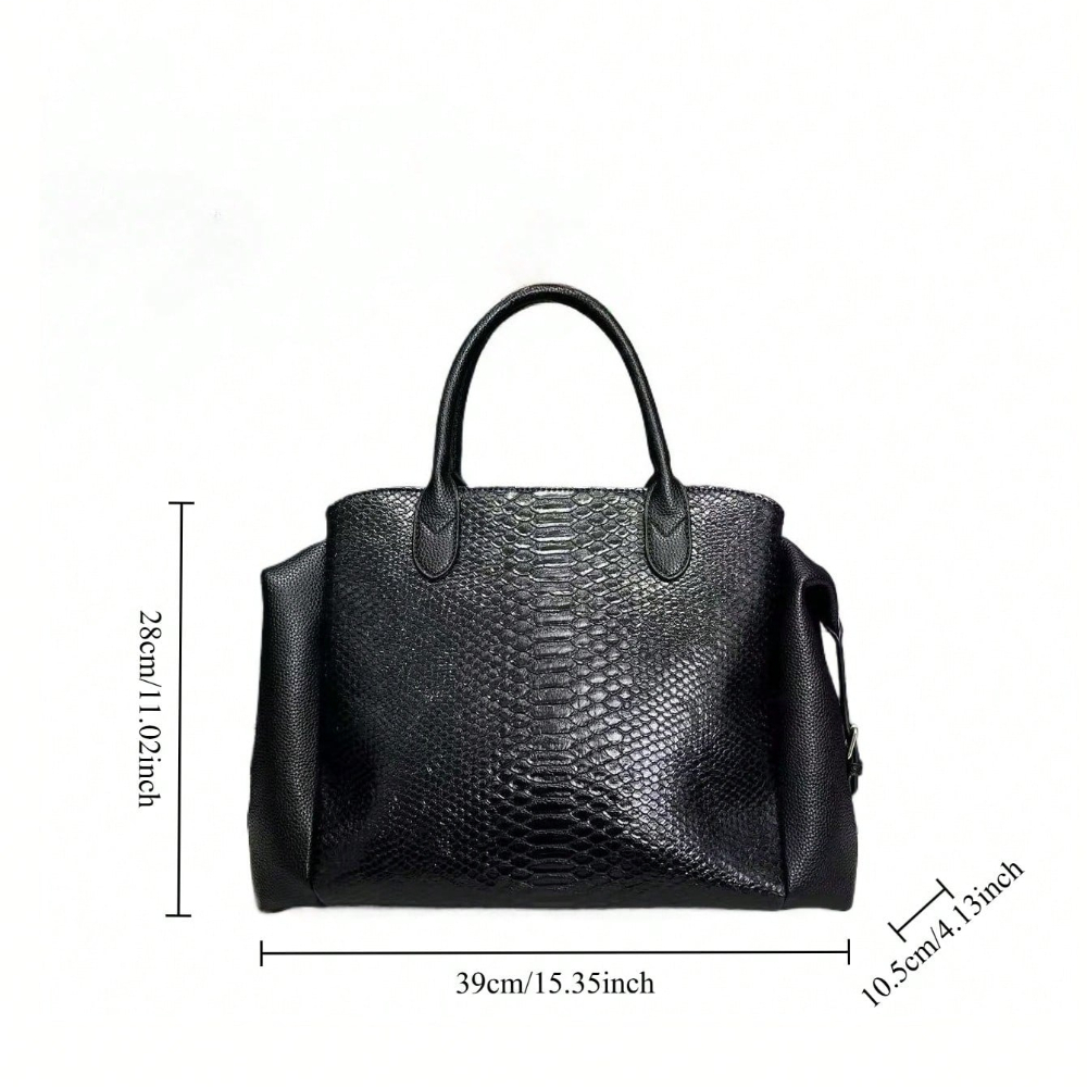 軽やかな高級感漂うエレガントなレトロレディース大容量蛇柄ハン - Luxury Bags That Are Vegan のレビューと価格