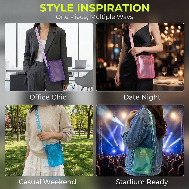 新しいファッショナブルな PVC メッセンジャーバッグ透明シ - Shoulder Bag Slouchy のレビューと価格