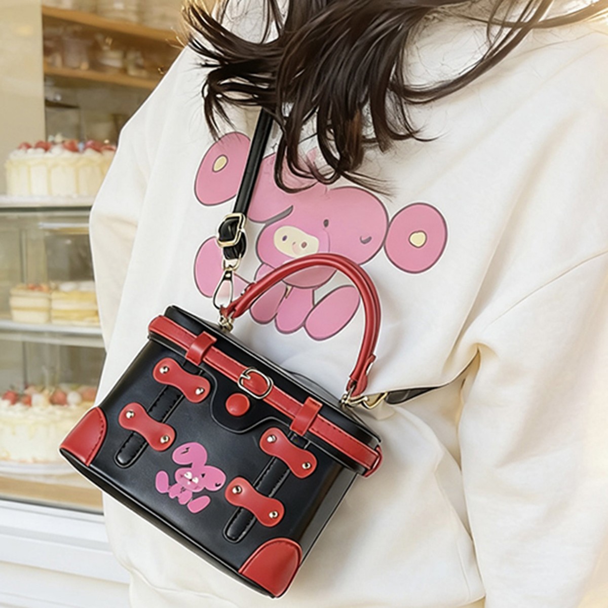 新作ラグジュアリーデザイナーリベットPUレザー花柄プリントレ - Luxury Bags In China Wholesale のレビューと価格