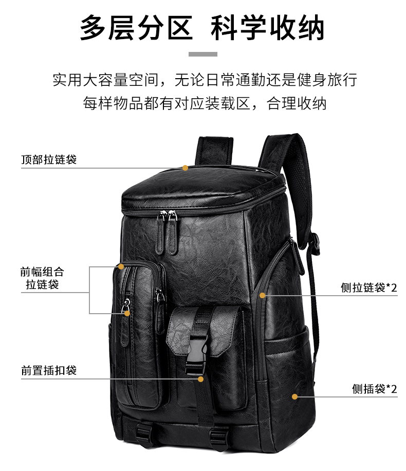 ファッションレトロバックパック高級ブランドバックパック男性用 - Luxury Bags With Zipper のレビューと価格